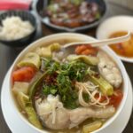 Vietnamese Sweet and Sour Soup with Catfish (Canh Chua Cá Bông Lau)