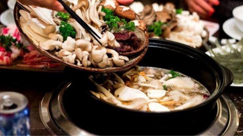 Cách nấu lẩu nấm chay
